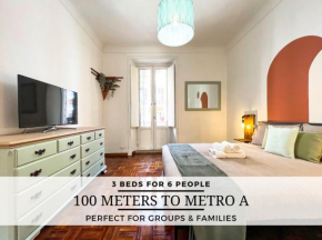 LARGE House Near the Metro A - Ideal for 6 People in the Center of Rome